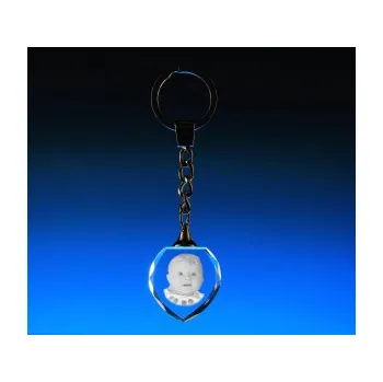 Klíčenka s řetízkem ve tvaru srdce