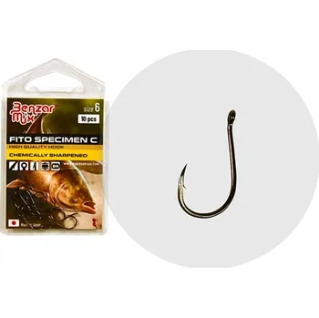 Rybářský háček BENZAR MIX - Háčky Fito Specimen-C vel. 6 10 ks