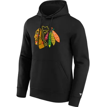 Pánská mikina Fanatics Pánská mikina Chicago Blackhawks NHL Primary Logo Graphic Hoodie Velikost: L