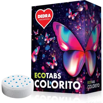 Koš na prádlo COLORITO | Tablety na barevné prádlo | šetrné k barvám & enzymy | ECOTABS | 26 tablet Dedra