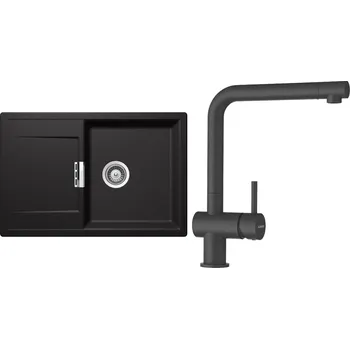 Granitový dřez Set Schock S7-1 (dřez Mono D-100 Stone + baterie Epos Stone)