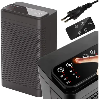 Teplovzdušný ventilátor ELEKTRICKÝ KLAKON Keramický Sloupový OHŘÍVAČ 1500W LED Možnosti Časovače RC