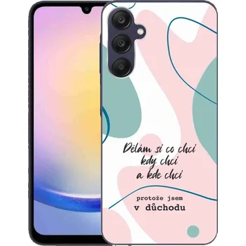 Pouzdro na mobilní telefon Gelový kryt mmCase na Samsung Galaxy A25 5G - vtipný text 10 bílé pozadí