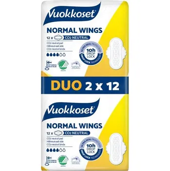 VUOKKOSET Vložky s křidélky Normal Wings (24 ks)