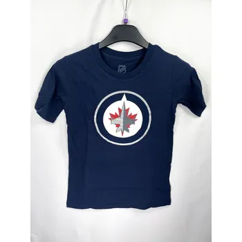 Chlapecké tričko Outerstuff Dětské tričko Winnipeg Jets NHL Primary Logo Velikost: Dětské M (10 - 12 let)