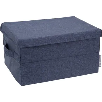 Úložný box Modrý látkový úložný box s víkem 35x19x26 cm Soft Storage – Bigso Box of Sweden ID_1701588