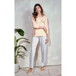 Taro, dámské pyžamo 3240-Ariella, dlouhý rukáv, meruňková, vel. L