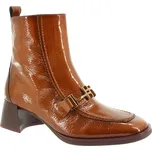 HISPANITAS Dámský kožený hnědý kotník HI243727-CUERO-265 Velikost 38