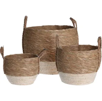 Květináč Obal na květináč sada 3 ks pletený SIENA KO-KR2000820