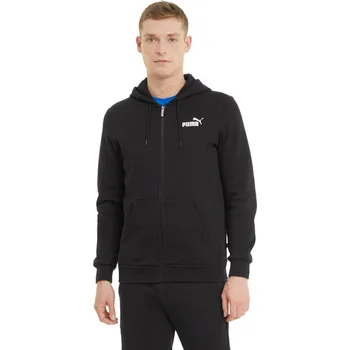 Pánská mikina PUMA PÁNSKÁ ZATEPLENÁ MIKINA ESS SMALL LOGO FZ HOODIE BLACK 586702 01 Velikost: XL