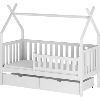 Postel Legno Dětská postel ve tvaru stanu Šimon bílá Rozměr (cm): 80x160