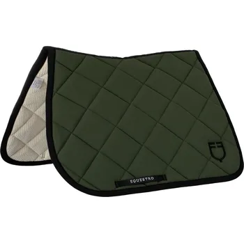 EQUESTRO Dečka podsedlová Black Line Equestro, skoková, dark green PONY