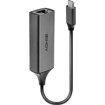 Zvuková karta LINDY 43299 síťový adaptér 5 GBit/s USB-C(TM) (USB 3.1 Gen 1), Gigabit LAN (1 Gbit/s) , RJ45