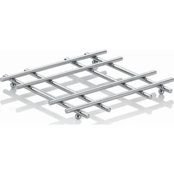 Protiskluzová podložka Podložka pod nádobí CARO chromovaný kov 21x21cm KL-12235