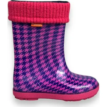 Dívčí holínky Dětské zateplené holínky Demar HAWAI LUX PRINT - růžová - 22/23