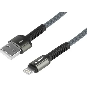 Nabíjecí spletený kabel 200 cm, USB > Lightning, WAYME