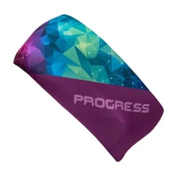 Sportovní čelenka TR HDB PRINT sportovní široká čelenka rainbow crystal UNI