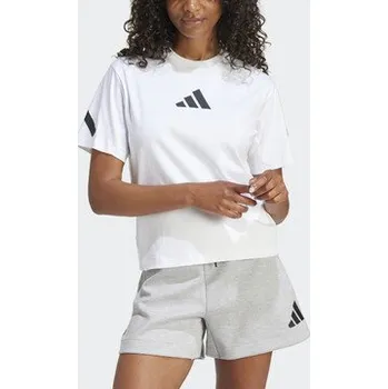 Pánské tričko Bavlněné tričko adidas ZNE JE7857 bílá 00X, vel. M