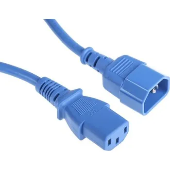 Napájecí kabel Napájecí kabel 500mm, Modrá, A: IEC C13, B: IEC C14, 6 A, 250 V RS PRO 0.75mm2
