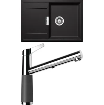 Granitový dřez Set Schock S7-5 (dřez Mono D-100 Stone + baterie SC-510.120 Stone)