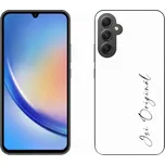 Gelový kryt mmCase na Samsung Galaxy A34 5G - jsi originál bílé pozadí