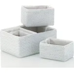 Sada košů RIMOSSA 5ks, plast bílá KL-21781