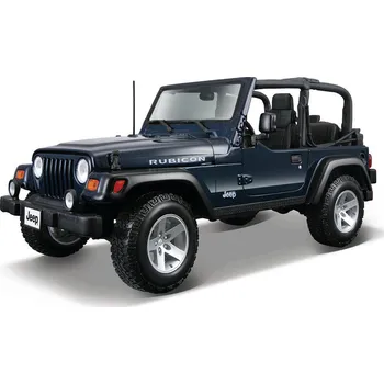 autíčko Maisto Jeep Wrangler Rubicon 1:18 modrá metalíza - expresní doprava