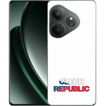Pouzdro na mobilní telefon Gelový kryt mmCase na Realme GT 6 5G/GT 6T 5G - Czech Republic bílé pozadí