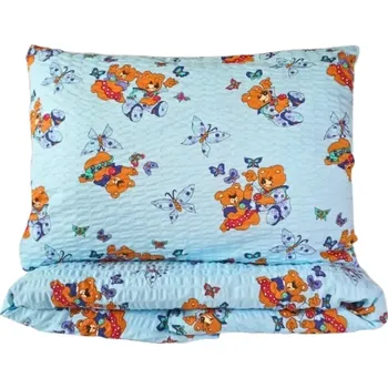 Povlečení Margitex povlečení Medvídek modrý krep 90x130, 40x60 cm II.jakost