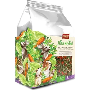 Krmivo pro hlodavce VITAPOL Vita Herbal směs pro hlodavce a králíky.Ovesná bylina s mrkví 150 g