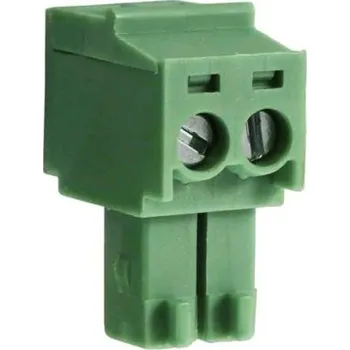 Elektrický konektor Svorkovnice PCB, rozteč: 3.5mm, počet řad: 1, počet kontaktů: 5, orientace těla: Rovný, Průchozí otvor, Zelená