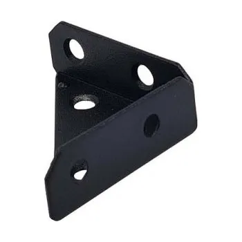 Nábytkové kování Rohovník bednový 50x50x16 černý Černá