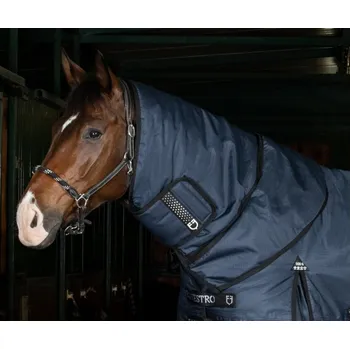 Deka pro koně EQUESTRO Krční díl Alberta Equestro, 300 g, navy Délka zad: M