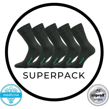 Pánské ponožky SUPERPACK - ZEUS zdravotní antibakteriální ponožky VoXX - 5 párů (VoXX Zeus zdravotní ponožky)