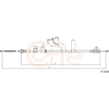 Autodíl Tažné lanko, parkovací brzda COFLE CFE17.1102