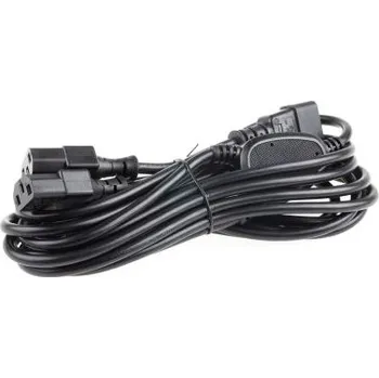 Napájecí kabel Napájecí kabel 3m, Černá, A: IEC C13 x 3, B: IEC C14, 10 A, 250 V RS PRO 1mm2