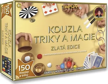 Kouzelnická sada Hm Studio Kouzla, triky a magie zlatá edice