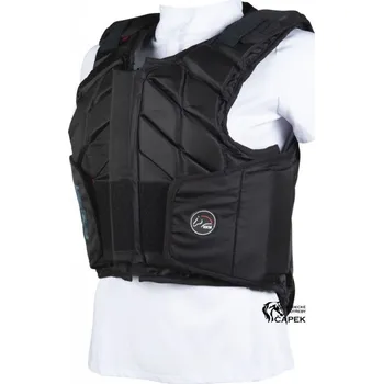 Jezdecká bezpečnostní vesta Dětská bezpečnostní vesta HKM -EASY FIT- - Černá - M