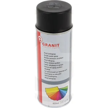Barva ve spreji GRANIT Akrylový lak ve spreji 400 ml | odstíny dle značek techniky Barevný odstín: Case IH černá matná
