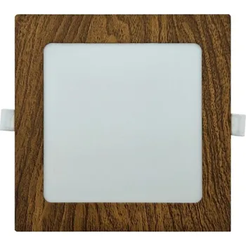 Bodové svítidlo Podhledové světlo LED 12W, 168x168mm,dřevo,230V/12W, vestavné,TRIXLINE