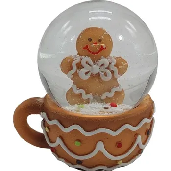 Vánoční dekorace Sněžítko perníčkové 6,5*6,5cm 3001560