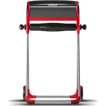 Držák na ručník Dávkovač papírových ručníků Kov, Plast, Červená, Samostatný, přenosný 530mm x 1006mm, šířka: 646mm, sortiment: