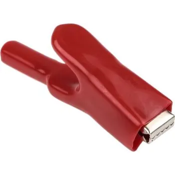 Příslušenství k měřicímu přístroji Krokosvorka, 25A, materiál kontaktu: Pozinkovaná ocel, Červená, Mueller Electric