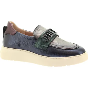 Dámské mokasíny HISPANITAS Dámské kožené modré mokasíny CHI243655-MIDNIGHT-245 Velikost 39