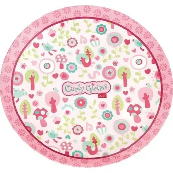 Talíř Melamin lifestyle talíř CURLY GIRLIES parádnice (23 cm) sigikid