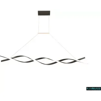 Dekorativní svítidlo LED stropní závěsné svítidlo, černé, 37W, 4000K denní bílá, 4070LM (denní bílá 4000K, 2800LM)