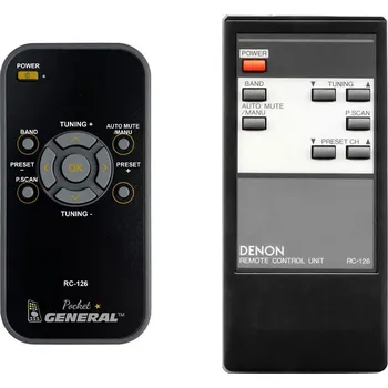 Dálkový ovladač DENON RC-126 - dálkový ovladač duplikát