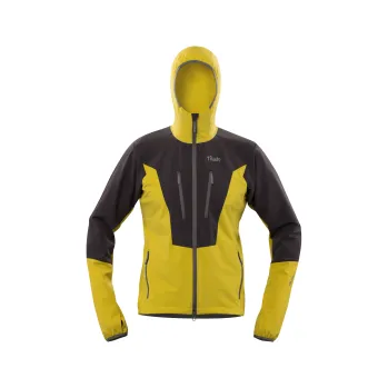 Pánská softshellová bunda Tilak Trango s kapucí 21 antique moss/carbon S; Černá bunda + DÁREK DLE VÝBĚRU!