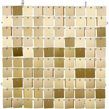 Party dekorace PartyDeco Dekoratívny panel - svetlo zlatý 30 x 30 cm