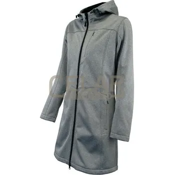 Pánská softshellová bunda 0707 Bunda dámská softshell dlouhá - kabát - greymelang - M